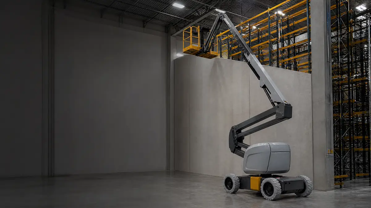 Articulating Boom Lifts jobsite access in Huntsville